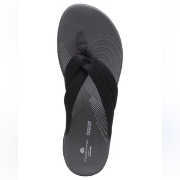 Clark’s Cushion Women's Black Slip-On flip flop Shoes - Picture 1 of 7